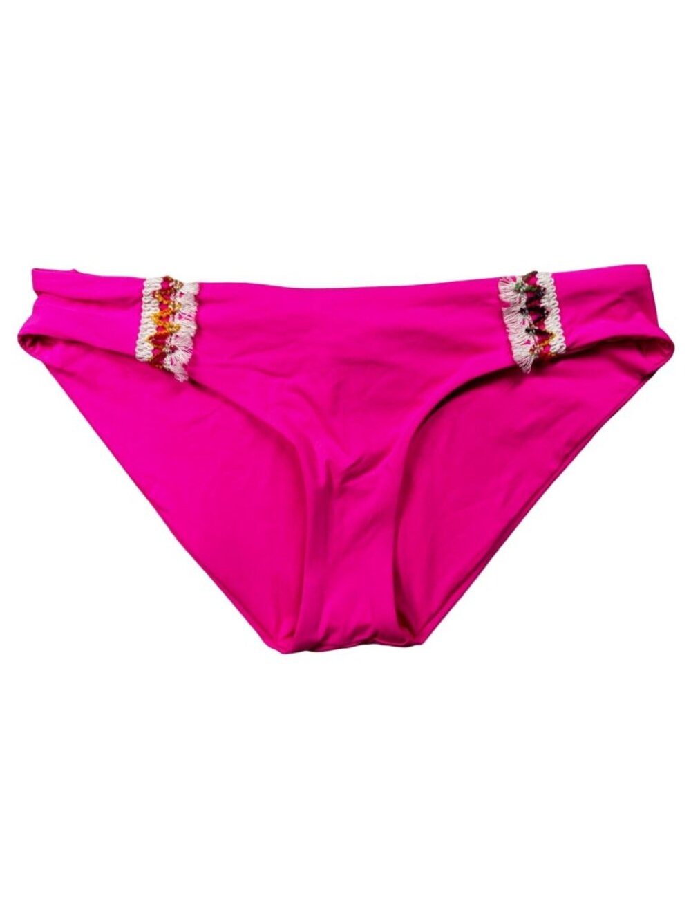 BECCA Swim Bottom Pink Womens Size Small Wayfarer Embellished Hipster NWT